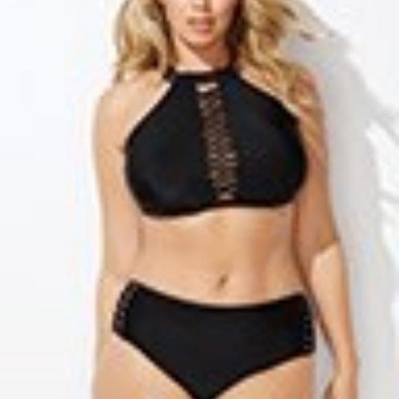 NWT Bikini Bathing Suit Two Piece PLUS SIZE NEW - Picture 2 of 3